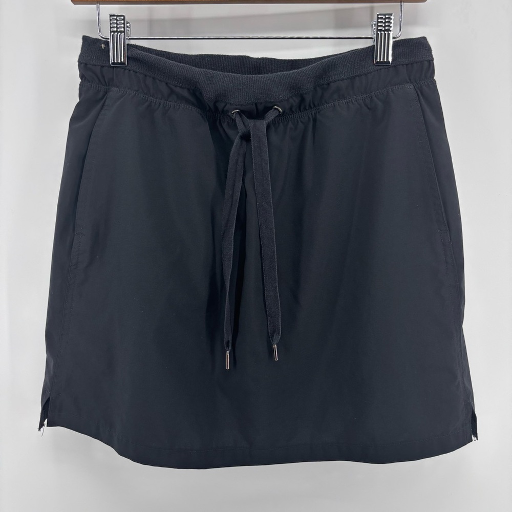 GREEN TEA Skort S Black Skirt Drawstring Elastic Inner Shorts Golf Tennis Disney